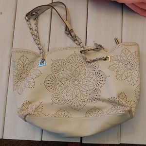 Jessica Simpson Cream Boho Handbag